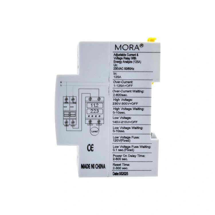 2P Digital Voltage Protector Type C kolminkertaisella näytöllä